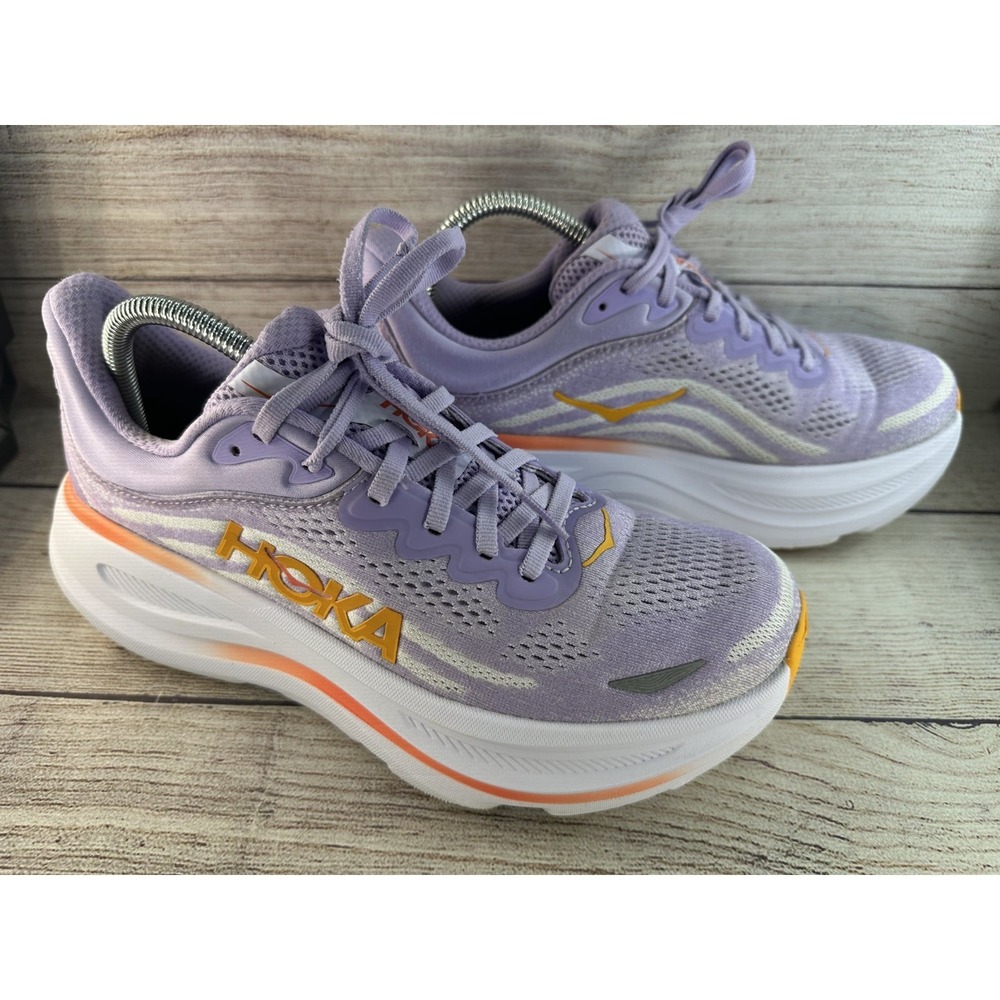 HOKA One One Women's Aster Flower Bondi 9 Road Running Shoes 1162012 Size 9B